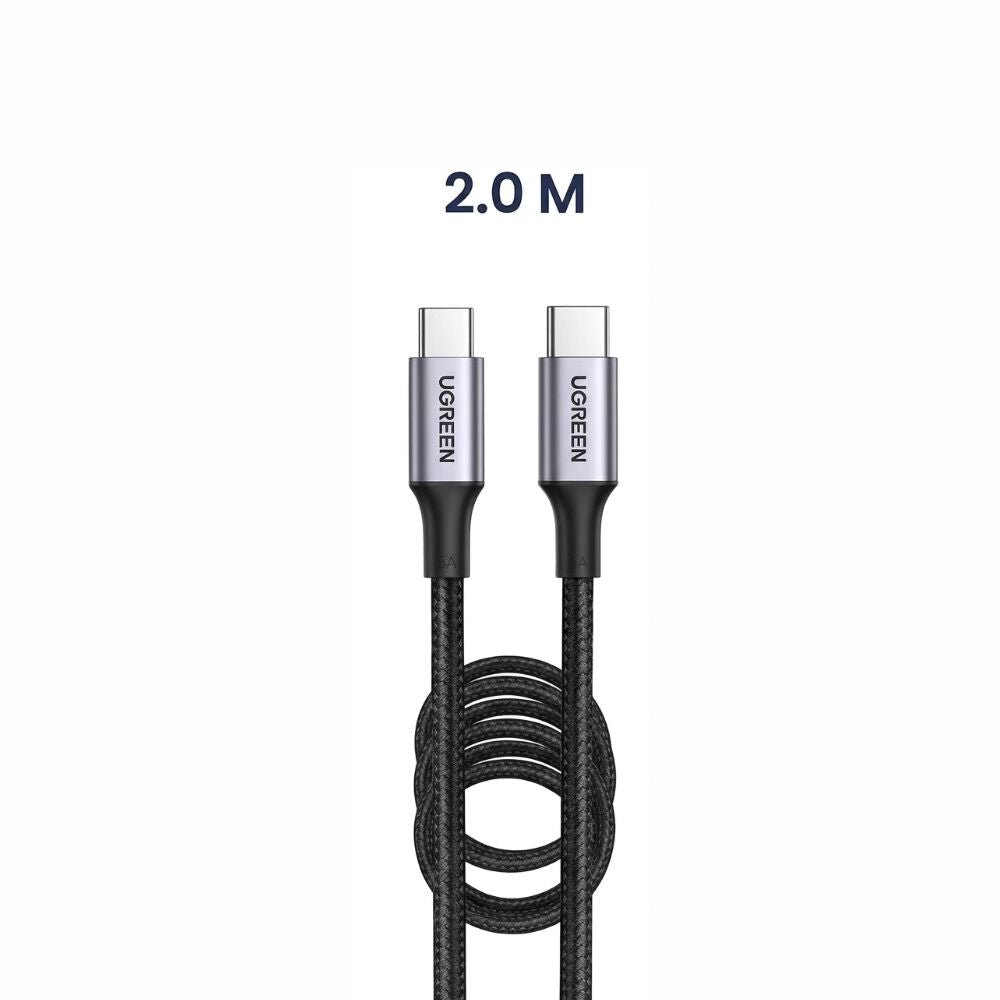 كابل شحن سريع USB-C إلى USB-C بزاوية قائمة 100 وات من UGREEN | US334 كابل شحن سريع USB-C إلى USB-C بزاوية قائمة 100 وات من UGREEN | US334
