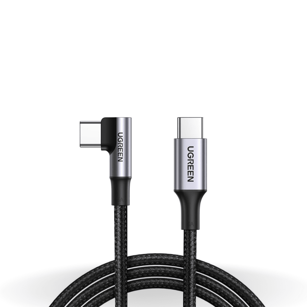 كابل شحن سريع USB-C إلى USB-C بزاوية قائمة 100 وات من UGREEN | US334 كابل شحن سريع USB-C إلى USB-C بزاوية قائمة 100 وات من UGREEN | US334