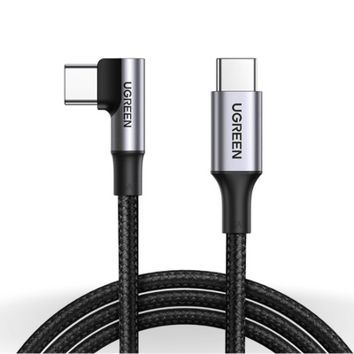 UGREEN 100W Right Angle USB C to USB C Fast Charging Cable / US334 - Bestways Smart - home Solutions