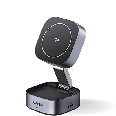 UGREEN 2 - in - 1 Qi2 Magnetic Foldable Fast Charging Station | 35316 - Bestways Smart - home Solutions