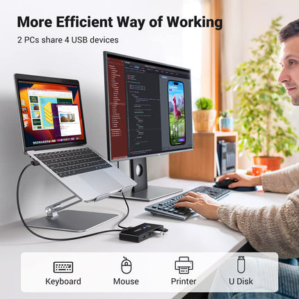 UGREEN US216 USB 3.0 4-Port Switch – view 2