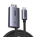 سلك يوجرين USB-C إلى HDMI بدقة 4K مع منفذ شحن PD بطول 2 متر | CM675 | 55330