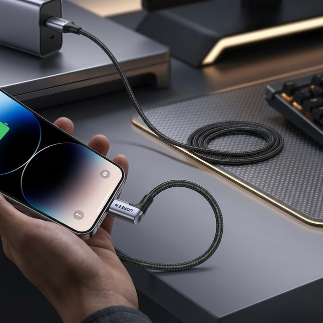 UGREEN Angled USB - C Male To USB - A Male 3A Data Cable (180°Angle) | US311 - Bestways Smart - home Solutions