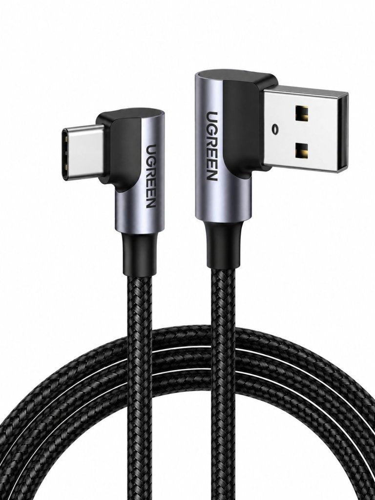 كابل UGREEN للشحن السريع USB-C إلى USB-C بزاوية قائمة 100 واط / US334 كابل UGREEN للشحن السريع USB-C إلى USB-C بزاوية قائمة 100 واط / US334