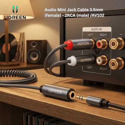 UGREEN Audio Mini Jack Cable 3.5mm (female) - 2RCA (male) /AV102 - Bestways Smart - home Solutions