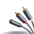 كابل صوت يوجرين بمقبس صغير 3.5 ملم (أنثى) - 2RCA (ذكر) | AV102
