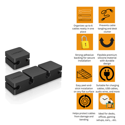 UGREEN Cable organizer 6 slot（6 Cables）/ 70585 - Bestways Smart - home Solutions