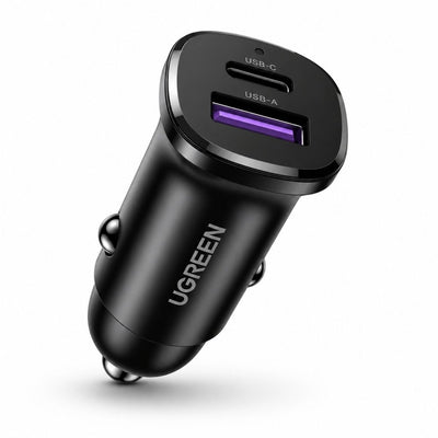 UGREEN Car Charger USB - C USB - A 30W - Black | 25845 - Bestways Smart - home Solutions