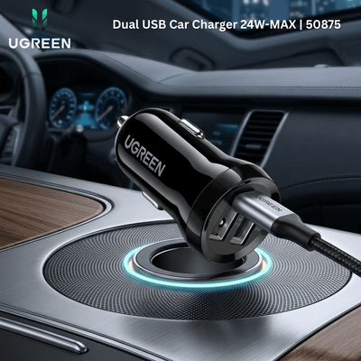 UGREEN Dual USB Car Charger 24W - MAX | 50875 - Bestways Smart - home Solutions