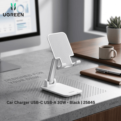 UGREEN Foldable Multi - Angle Phone Desktop Stand With Height Adjustable | LP373 - Bestways Smart - home Solutions