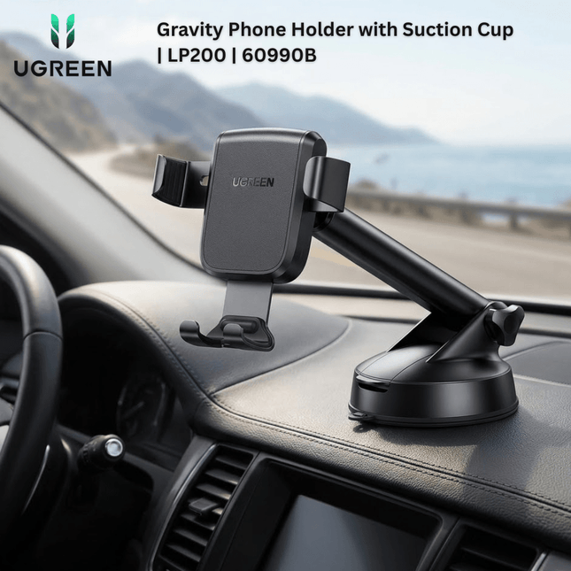 UGREEN Gravity Phone Holder with Suction Cup | LP200 | 60990B - Bestways Smart - home Solutions