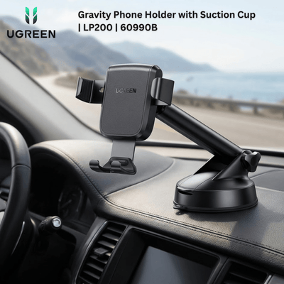 UGREEN Gravity Phone Holder with Suction Cup | LP200 | 60990B - Bestways Smart - home Solutions