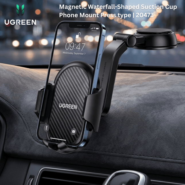 UGREEN Magnetic Waterfall - Shaped Suction Cup Phone Mount Press type | 20473 - Bestways Smart - home Solutions