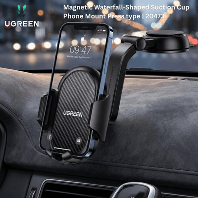 UGREEN Magnetic Waterfall - Shaped Suction Cup Phone Mount Press type | 20473 - Bestways Smart - home Solutions