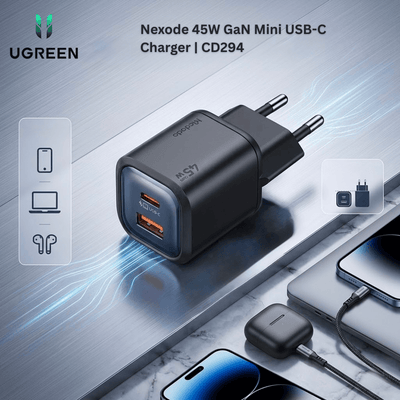 UGREEN Nexode 45W GaN Mini USB - C Charger | CD294 - Bestways Smart - home Solutions