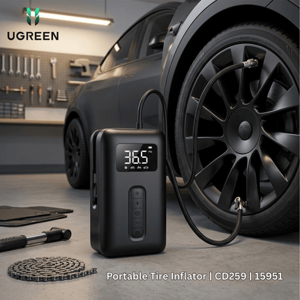 UGREEN Portable Tire Inflator | CD259 | 15951 - Bestways Smart - home Solutions