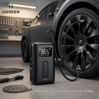 UGREEN Portable Tire Inflator | CD259 | 15951 - Bestways Smart - home Solutions