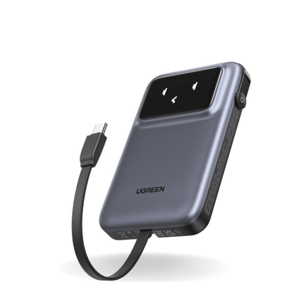 UGREEN Uno Magnetic Wireless Power Bank 10000mAh | Qi2 Certified | 15W MagSafe Charging | TFT Display | PB764 | 45329 - Bestways Smart - home Solutions