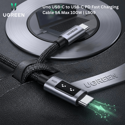 UGREEN Uno USB - C to USB - C PD Fast Charging Cable 5A Max 100W | L509 - Bestways Smart - home Solutions