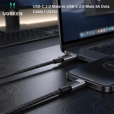 UGREEN USB - C 2.0 Male to USB - C 2.0 Male 3A Data Cable | US261 - Bestways Smart - home Solutions