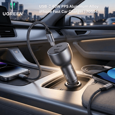 UGREEN USB - C 40W PPS Aluminum Alloy iPhone Fast Car Charger | 70594 - Bestways Smart - home Solutions