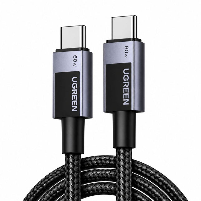UGREEN USB - C to USB - C 60W Fast Charging Braided Cable 3A Max (Space Gray) | L524 - Bestways Smart - home Solutions