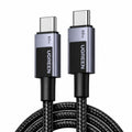 كابل UGREEN USB-C إلى USB-C للشحن السريع 60 واط مضفر | L524 (رمادي فضائي)