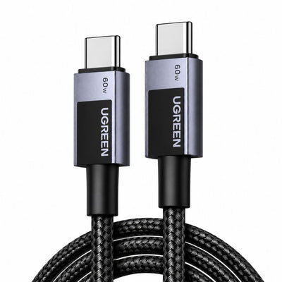UGREEN USB - C to USB - C 60W Fast Charging Braided Cable 3A Max (Space Gray) | L524 - Bestways Smart - home Solutions