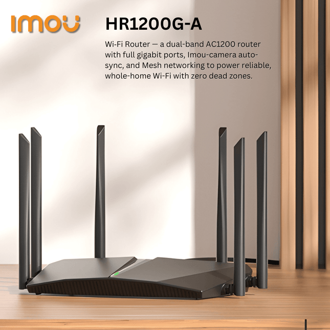 Wi-Fi 5 Dual-Band Gigabit Router | AC1200 Speed | 1 Gigabit WAN + 3 Gigabit LAN Ports | OFDMA