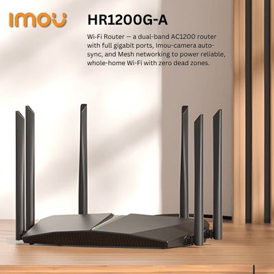 Wi-Fi 5 Dual-Band Gigabit Router | AC1200 Speed | 1 Gigabit WAN + 3 Gigabit LAN Ports | OFDMA